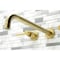 Kingston Brass KS8047DL Wall Mount Tub Faucet, Brushed Brass KS8047DL - alternate 2